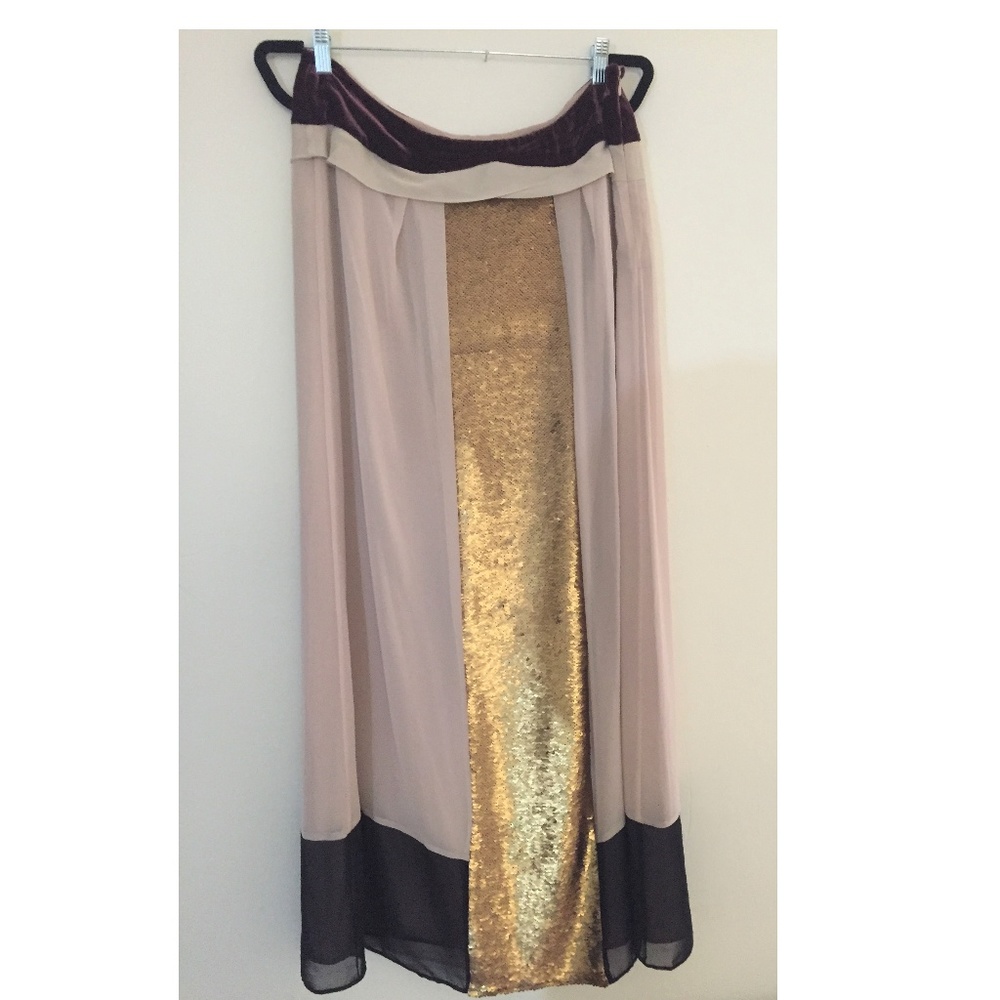 Maxi sequin skirt